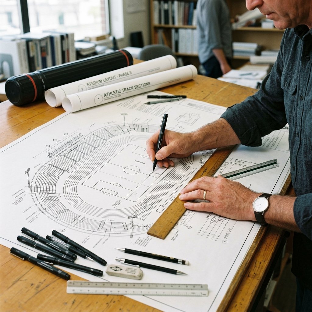 Drawings of Sports Academies by Elite Sports